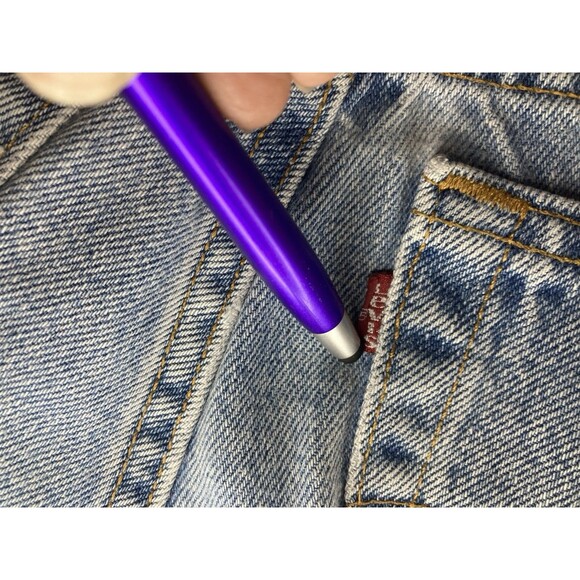 VTG 90s Levi's 550 Relaxed Fit Tapered Leg Jeans Red Tab Women's 11 JR M 30X30.5 - Picture 3 of 16